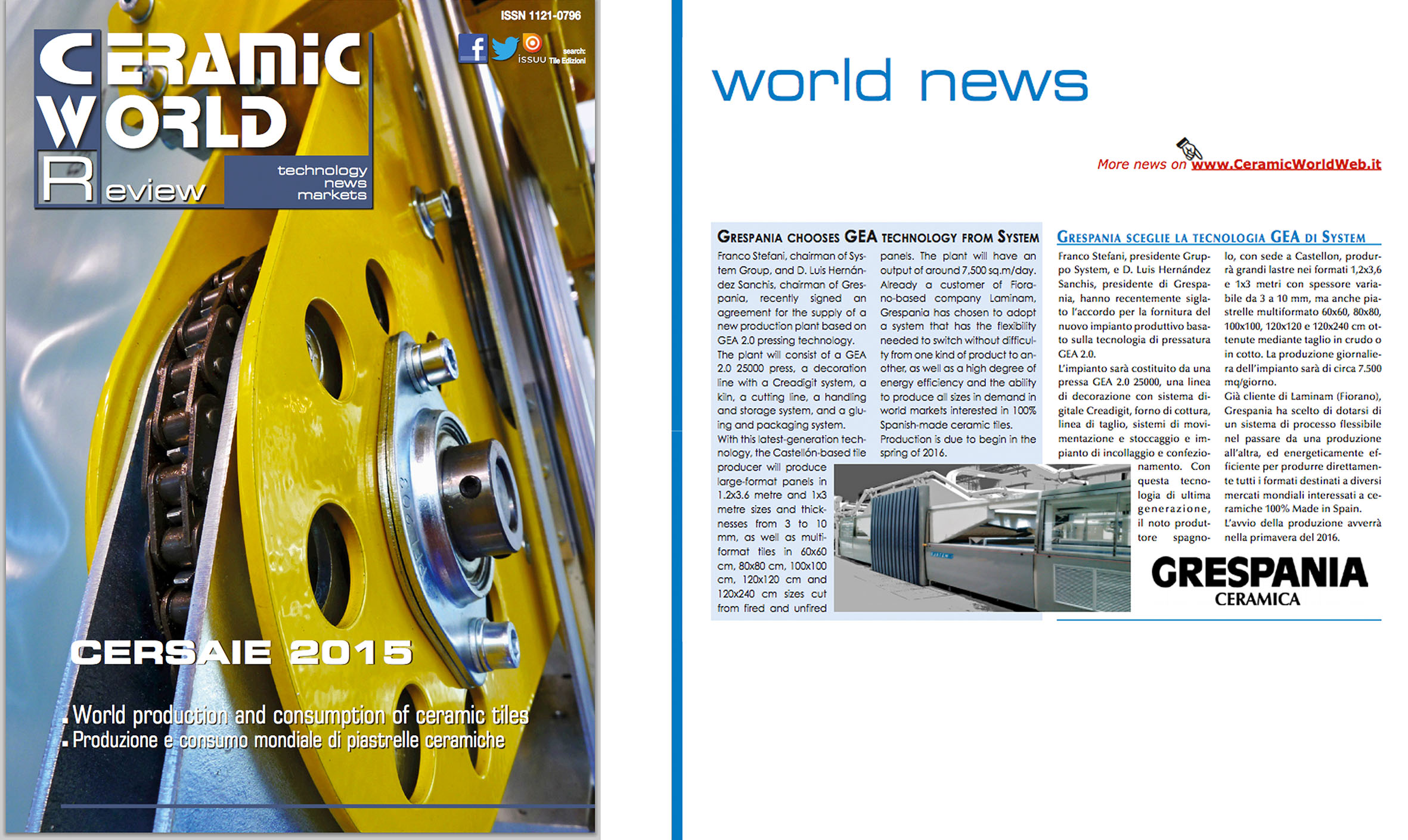 CERAMIC WORLD Nº 113 Octubre 2015