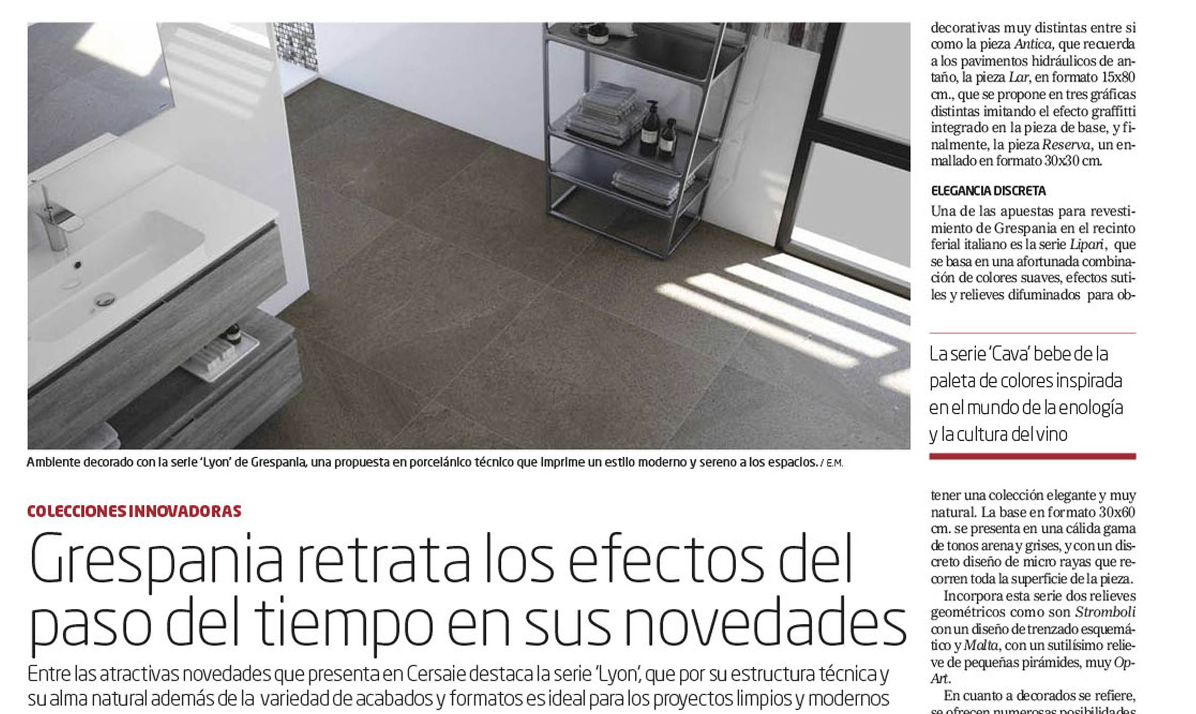 EL MUNDO EXTRA CERSAIE 22 Sept 2014