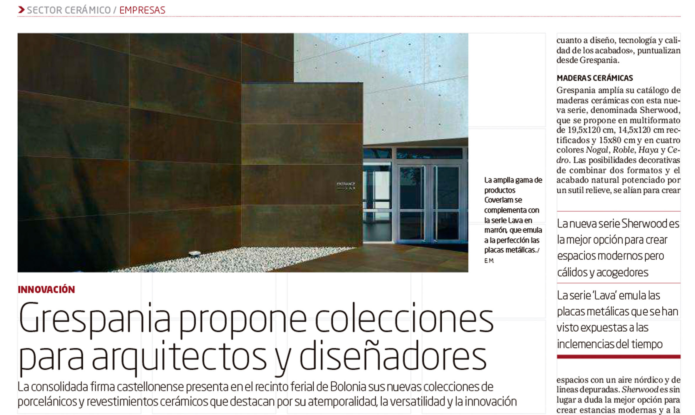 EL MUNDO Extra Cersaie 28 Sept 2015